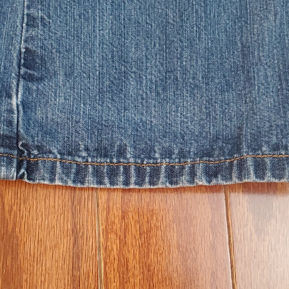 Lucky Brand Dungarees Classic Fit Crop Jeans Womens Size 30 Blue Medium Wash 08 - Picture 10 of 15